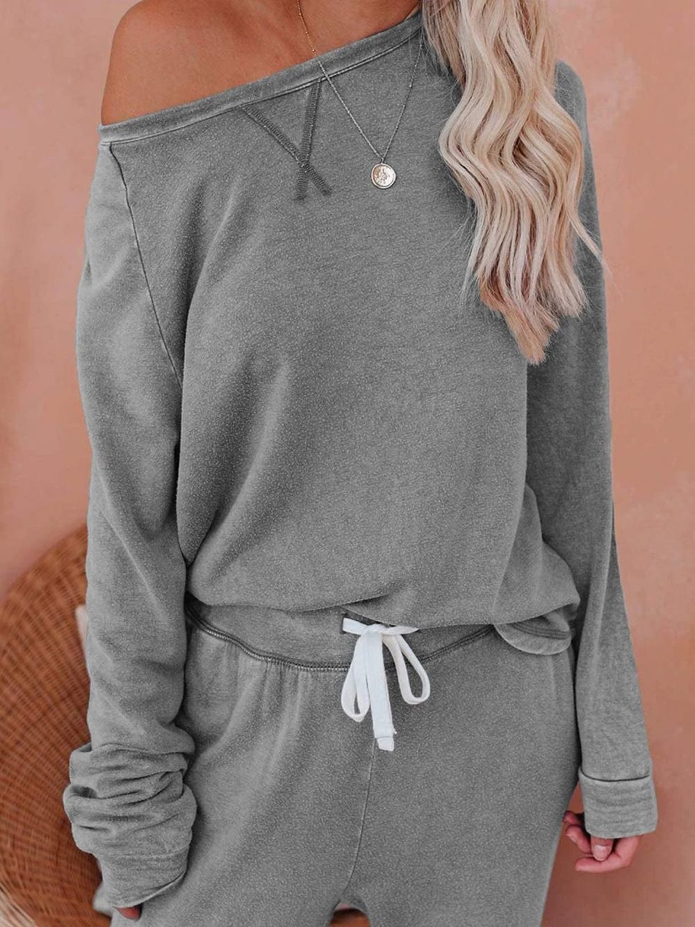Autumn and Winter Leisure Home Clothing Set - 图片 4