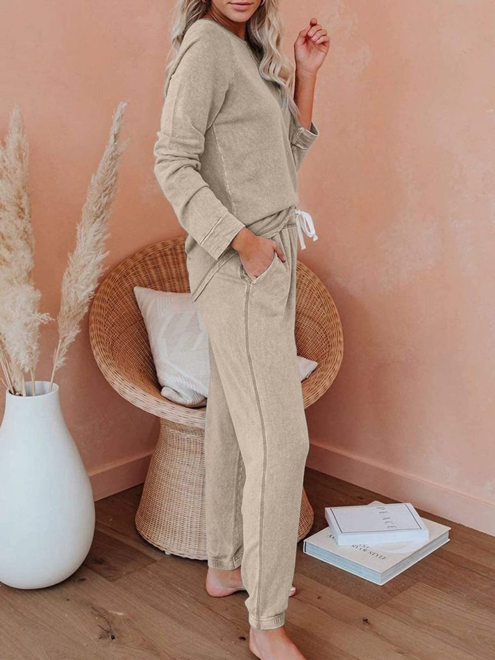 Autumn and Winter Leisure Home Clothing Set - 图片 9