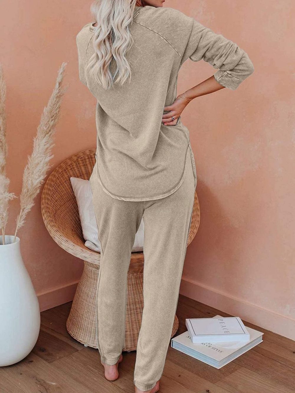Autumn and Winter Leisure Home Clothing Set - 图片 8