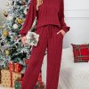 Pit stripe solid color soft home suit set - Image 4