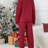 Pit stripe solid color soft home suit set - Image 6