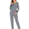 Autumn and Winter Striped Pajama Set - Image 11