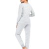 Autumn and Winter Striped Pajama Set - Image 2