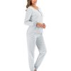 Autumn and Winter Striped Pajama Set - Image 7