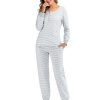 Autumn and Winter Striped Pajama Set - Image 4