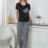 Autumn plaid heart-shaped pajamas - Image 2