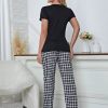 Autumn plaid heart-shaped pajamas - Image 5