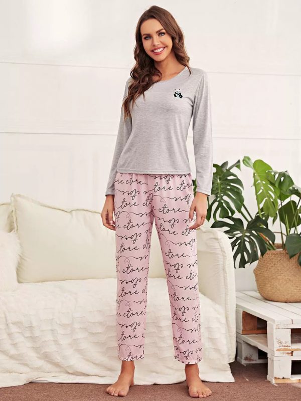 Autumn and Winter Women's Pajama Set