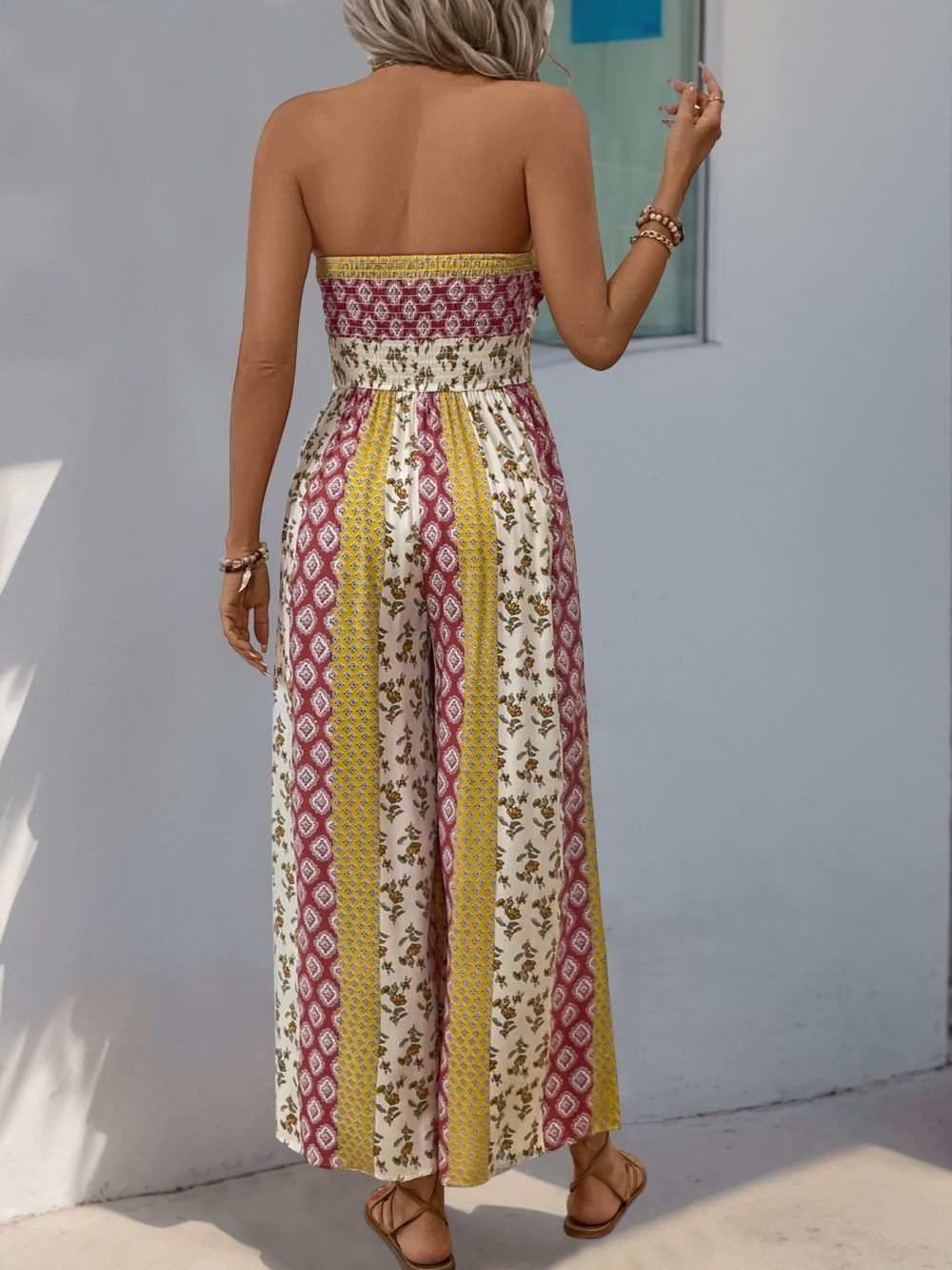 Light luxury printed one-piece pants - 图片 14
