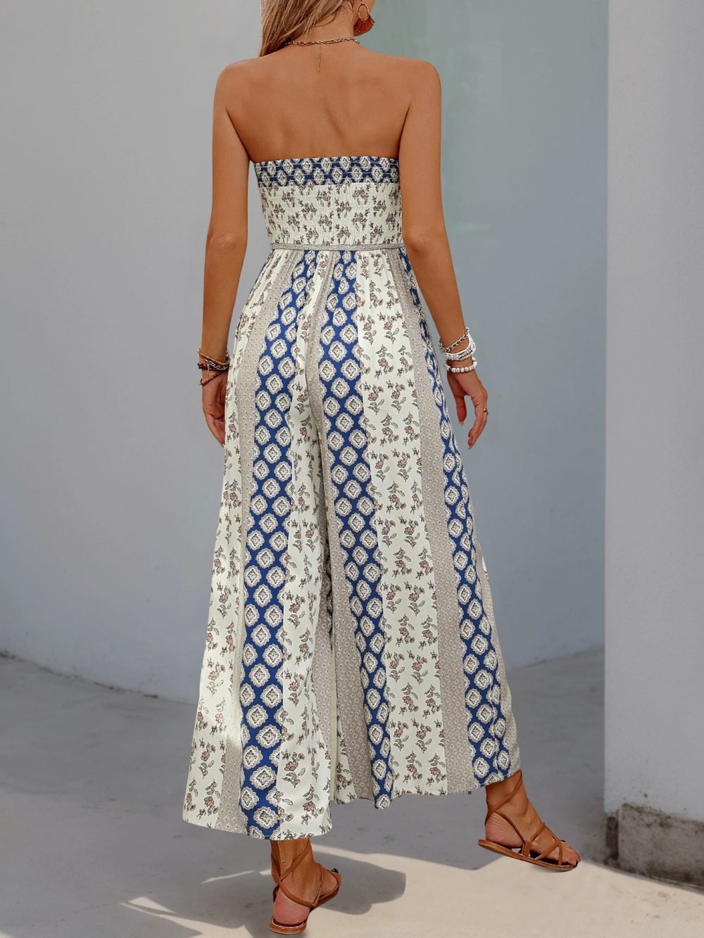Light luxury printed one-piece pants - 图片 10