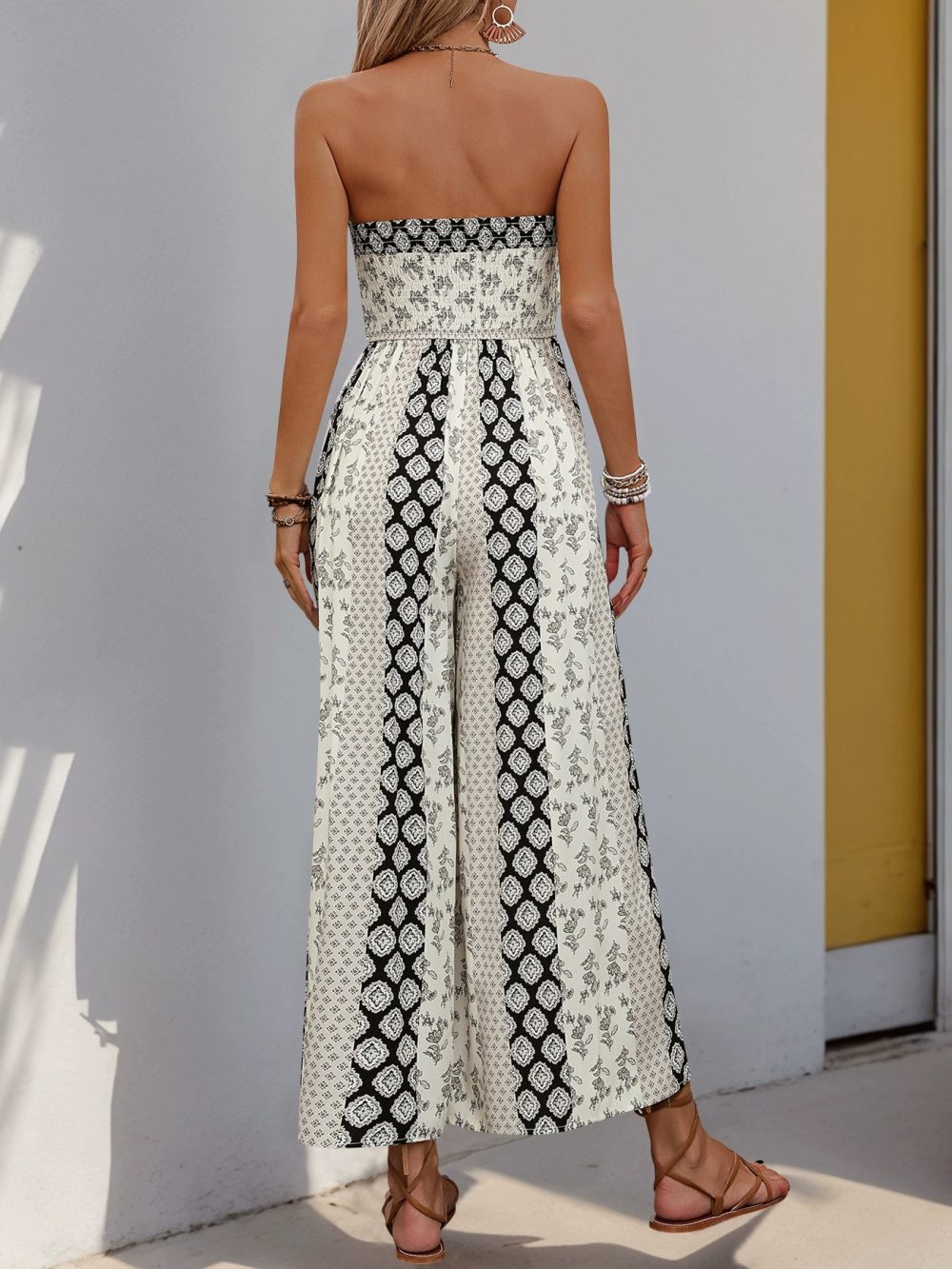 Light luxury printed one-piece pants - 图片 20