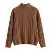 Mid neck women's sweater for autumn and winter - Image 2