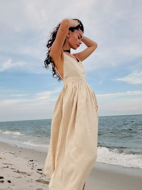 V-neck camisole skirt