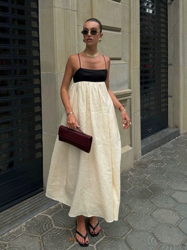 Vacation style long skirt