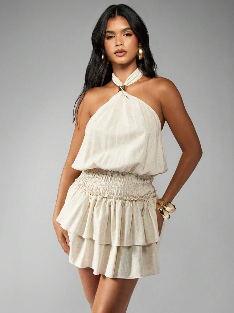 Cake style short skirt