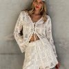 Knitted shirt shorts two-piece set