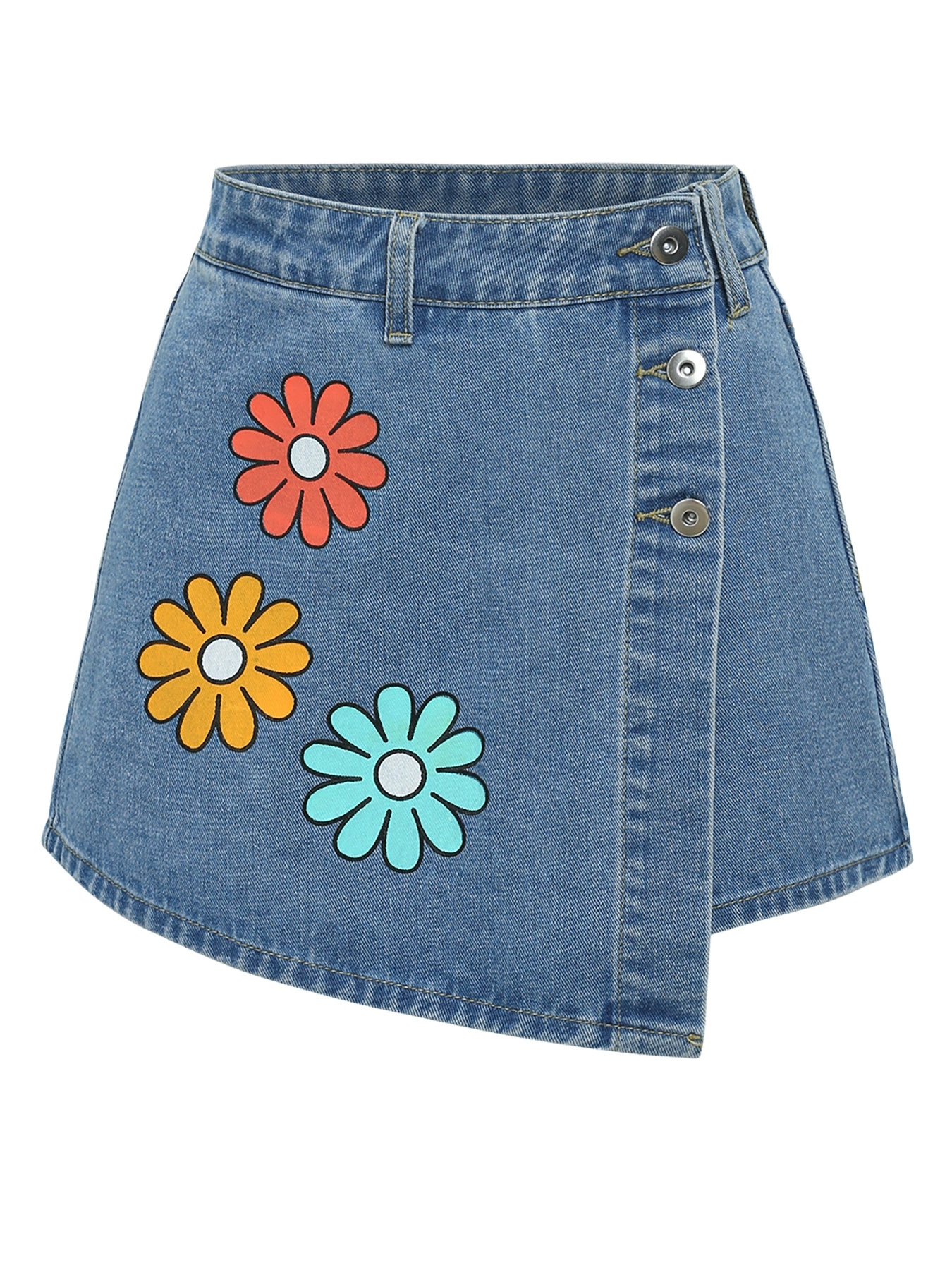 Asymmetric design shorts