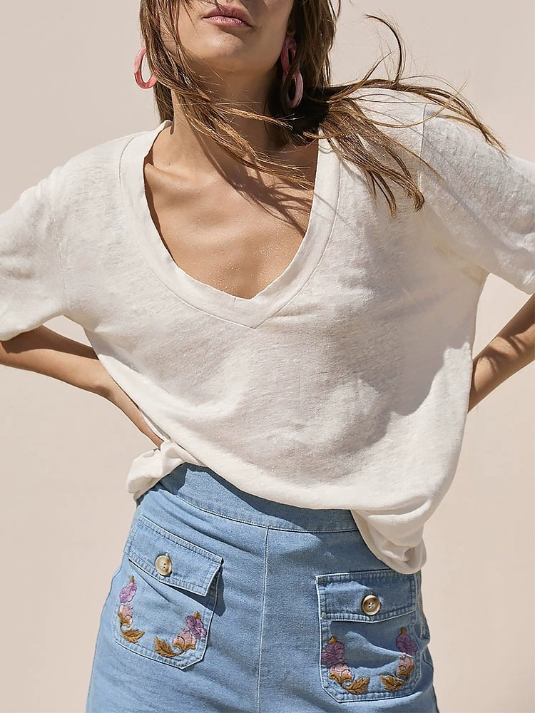 Deep V T-shirt