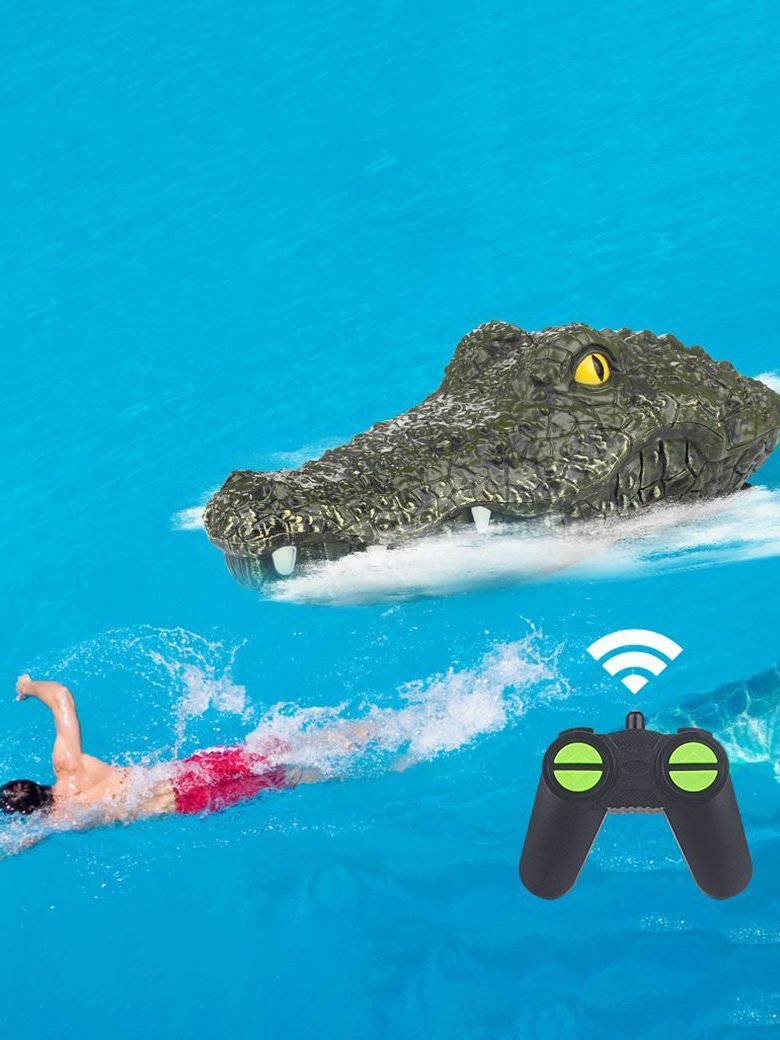 Remote control crocodile head