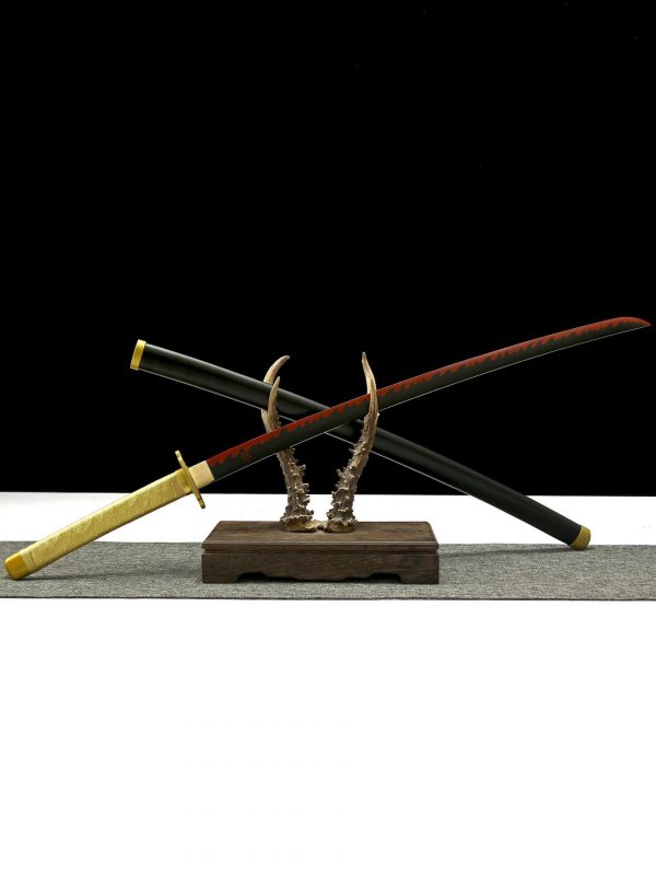 Demon Slayer Yoriichi cosplay prop metal Nichirin Sword