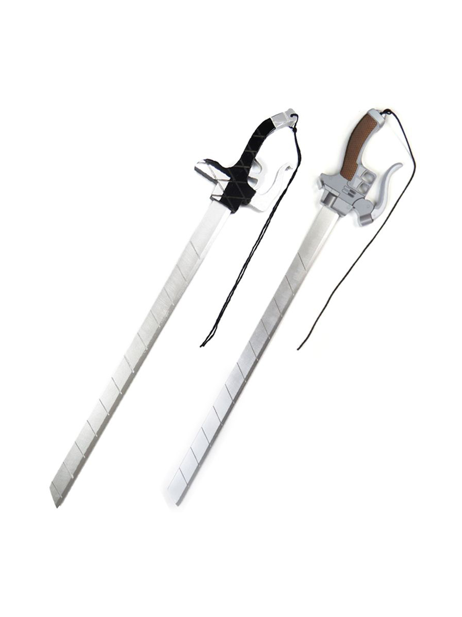 Attack on Titan cosplay prop wooden double sword