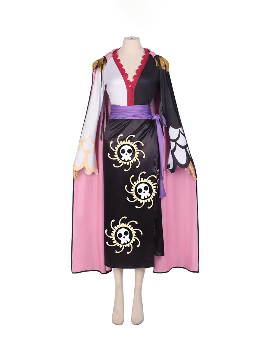 One Piece Boa Hancock cosplay costume and wig