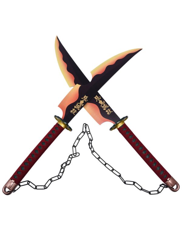 DemonSlayer TengenUzui cosplay prop metal and PU foam nichirinsword