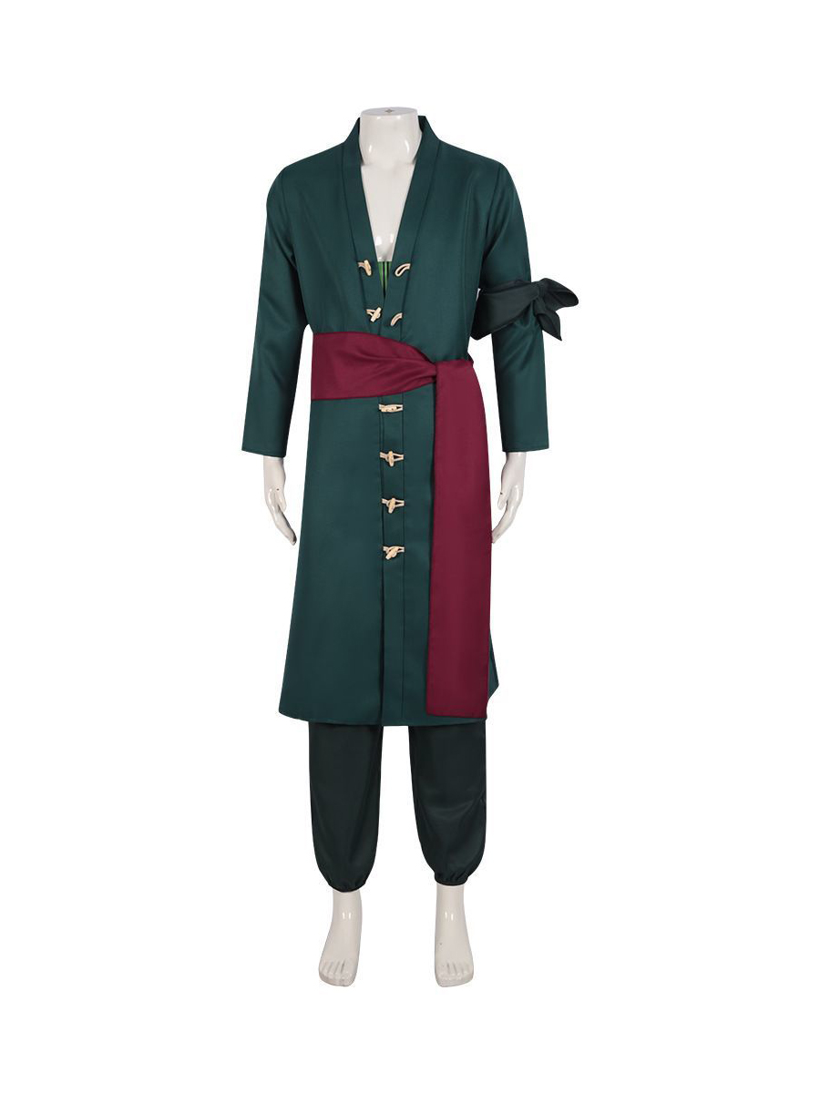 One Piece Roronoa Zoro cosplay costume and wig
