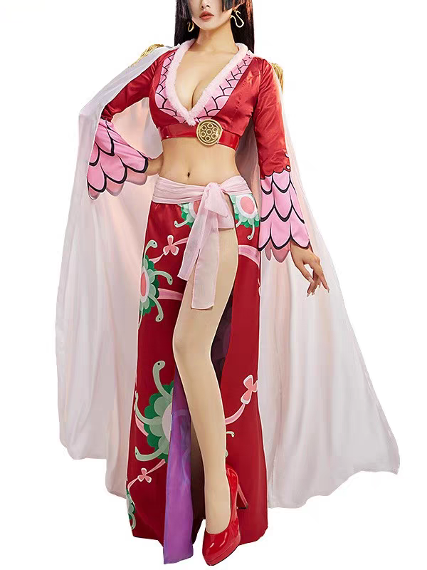 One Piece Boa Hancock cosplay costume and wig